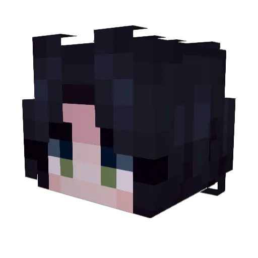 Leneesoreo Minecraft avatar head, 3D render