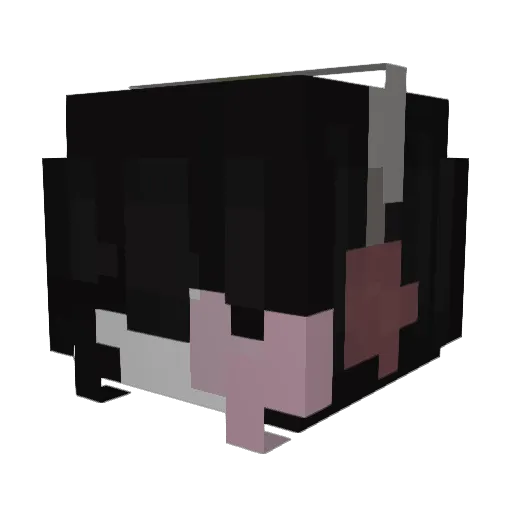 Lenenenka Minecraft avatar head, 3D render