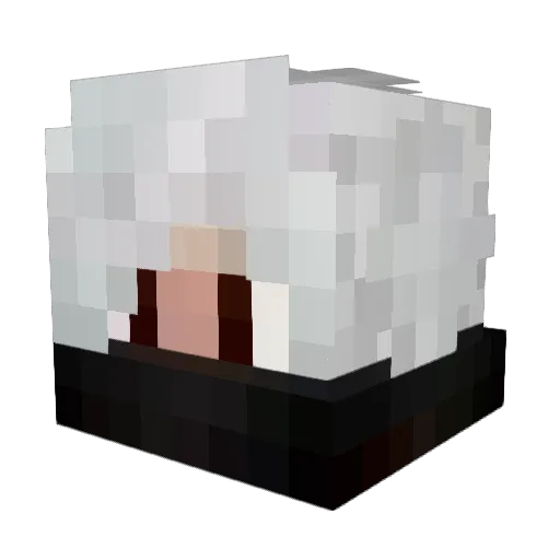 Lenferto Minecraft avatar head, 3D render