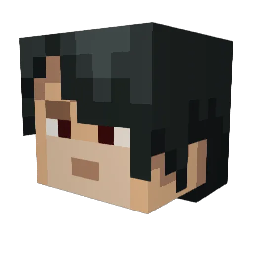 Leng9327 Minecraft avatar head, 3D render