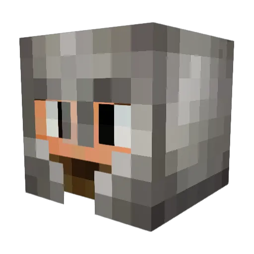 LengHill Minecraft avatar head, 3D render