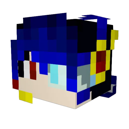 LengWatson Minecraft avatar head, 3D render
