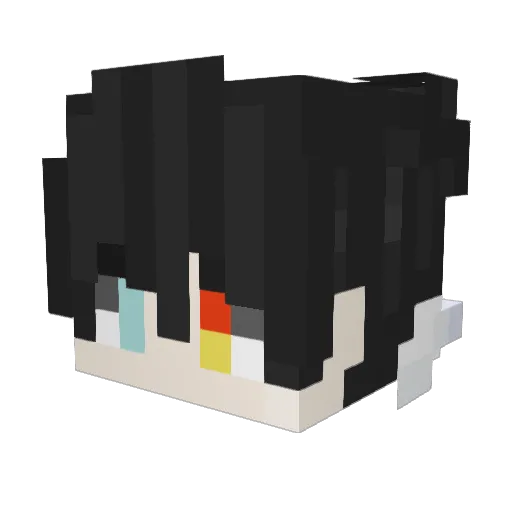 Leng_Tong_ovo Minecraft avatar head, 3D render