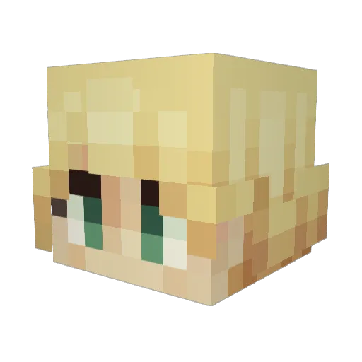 Lenge52 Minecraft avatar head, 3D render