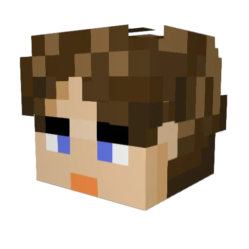 Lenihan40 Minecraft avatar head, 3D render