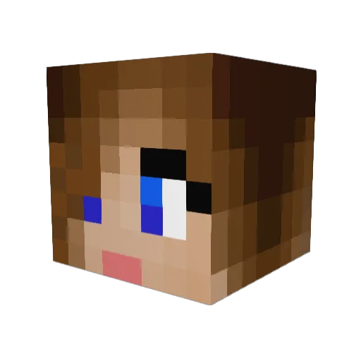 Lenii0101 Minecraft avatar head, 3D render