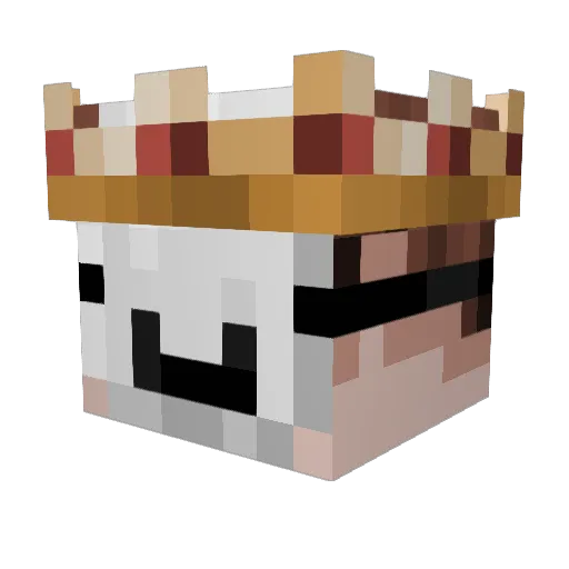 Lenimax1 Minecraft avatar head, 3D render