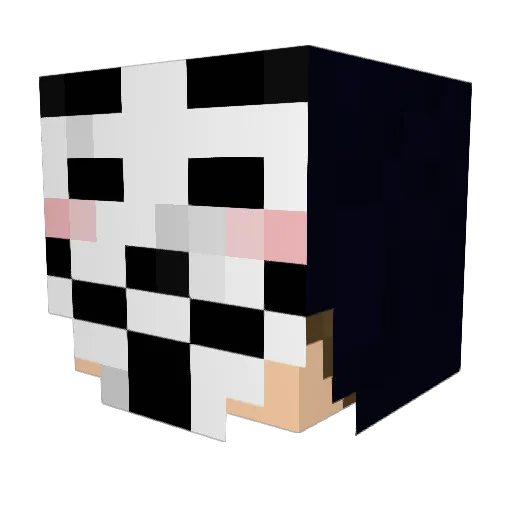 Lenin25 Minecraft avatar head, 3D render
