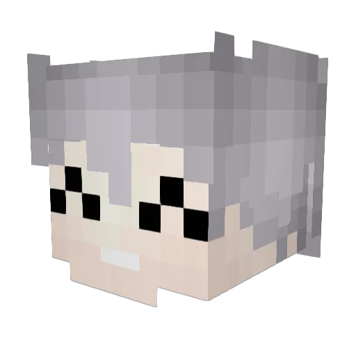 Leninkun Minecraft avatar head, 3D render