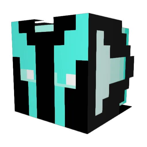 Leniver Minecraft avatar head, 3D render