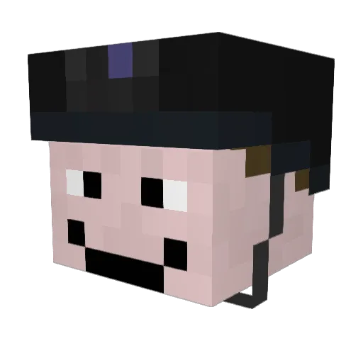 Leniwcus_54 Minecraft avatar head, 3D render