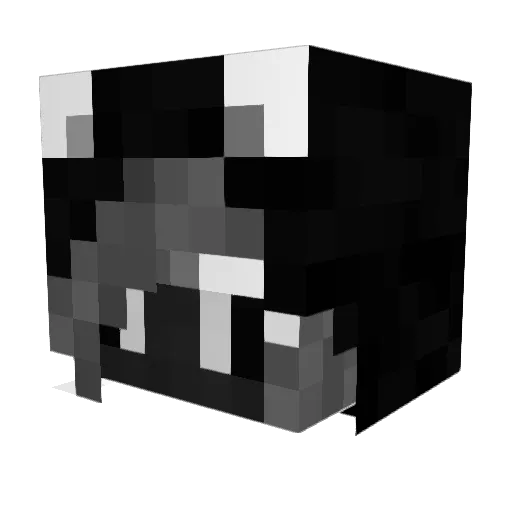 Lenjaka Minecraft avatar head, 3D render