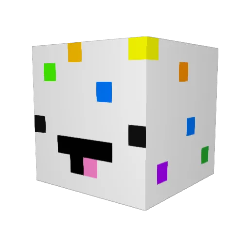 Lenka_sowa Minecraft avatar head, 3D render