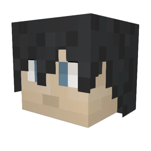 Lenkir Minecraft avatar head, 3D render