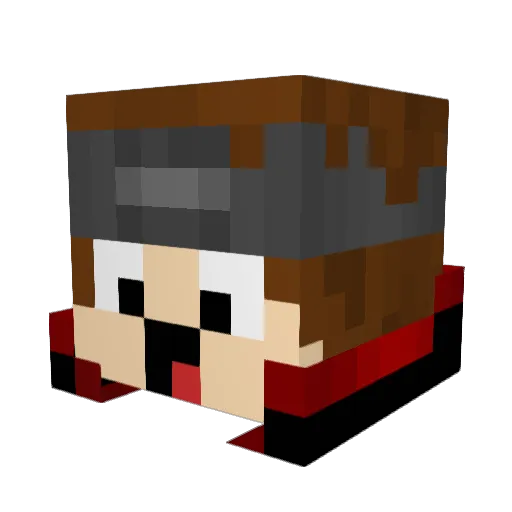 Lennard77 Minecraft avatar head, 3D render