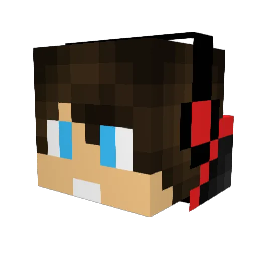 LennardGehrmann Minecraft avatar head, 3D render