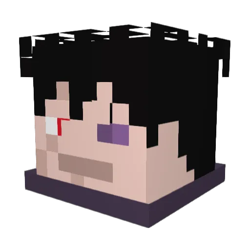 LennartDerG Minecraft avatar head, 3D render