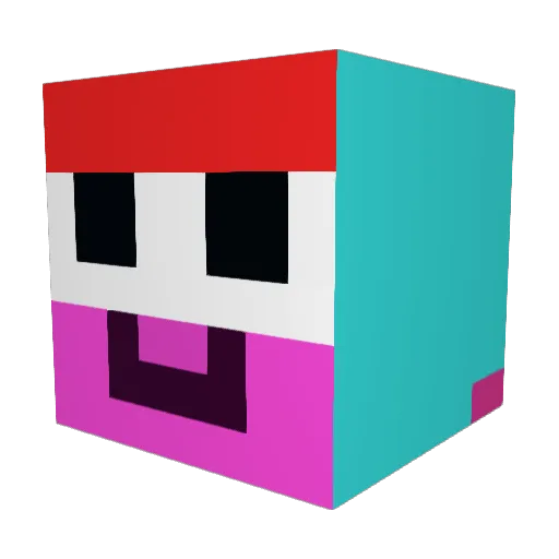 LennartHD_ Minecraft avatar head, 3D render