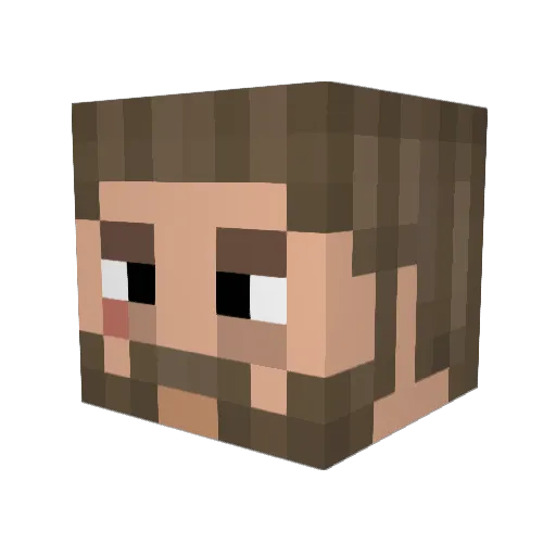 LennartMc Minecraft avatar head, 3D render