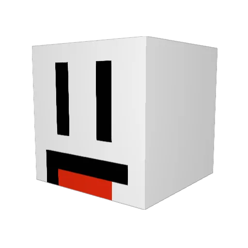 Lennartbonge Minecraft avatar head, 3D render