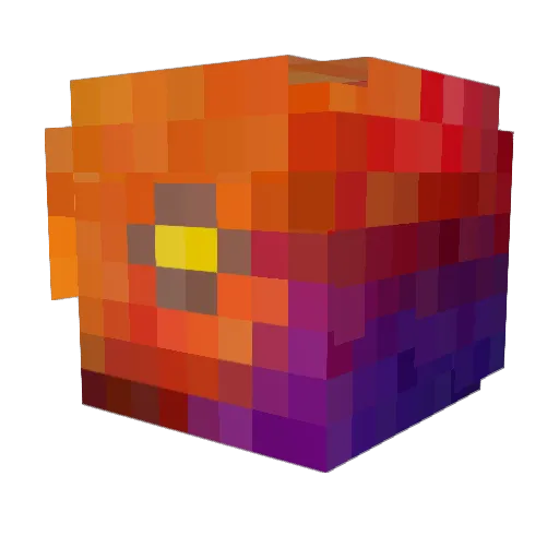 Lennartkung Minecraft avatar head, 3D render