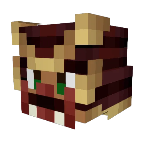 Lenni1007 Minecraft avatar head, 3D render