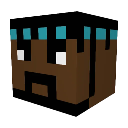 Lenni4cool Minecraft avatar head, 3D render