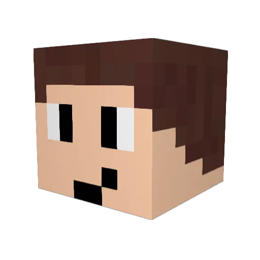 LenniHD Minecraft avatar head, 3D render