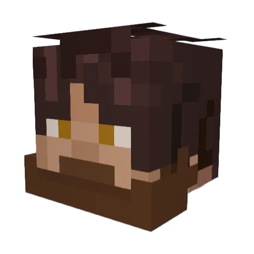 LennixCC Minecraft avatar head, 3D render