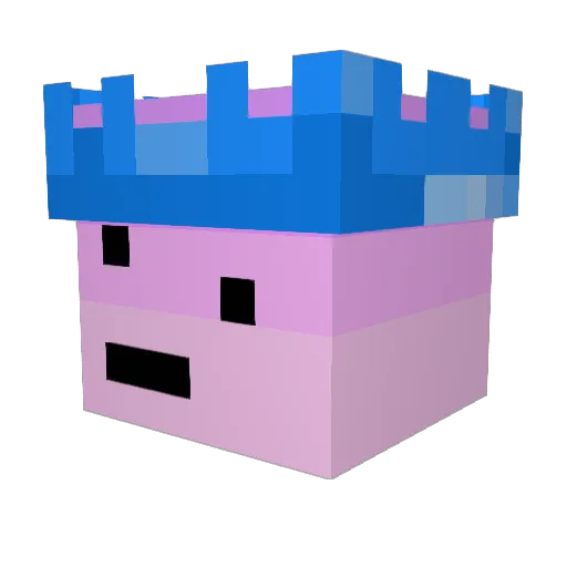 Lennnnyboi Minecraft avatar head, 3D render
