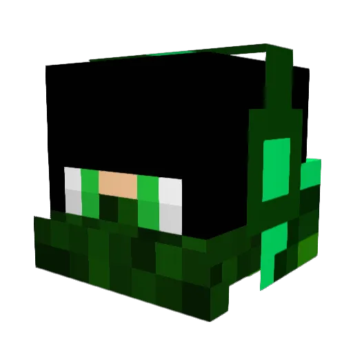 Lennofy Minecraft avatar head, 3D render