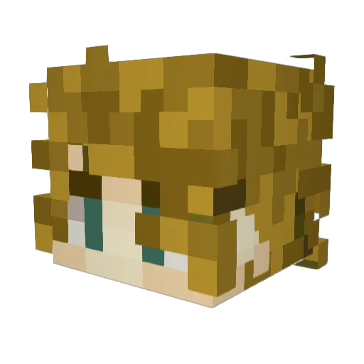 LennonEpug Minecraft avatar head, 3D render