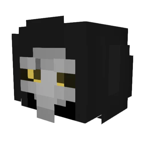 Lennopey Minecraft avatar head, 3D render