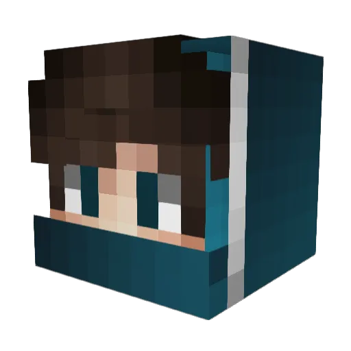 Lenny11_4 Minecraft avatar head, 3D render