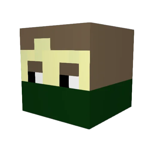 Lenny2012gi Minecraft avatar head, 3D render