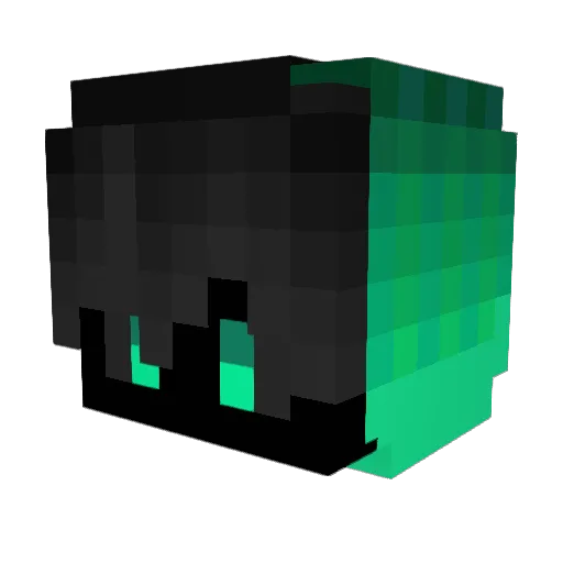 LennyLePlusBo Minecraft avatar head, 3D render