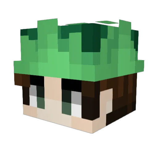 LennyTheSniper Minecraft avatar head, 3D render