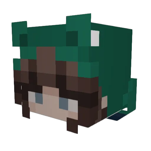 Lenny_25 Minecraft avatar head, 3D render