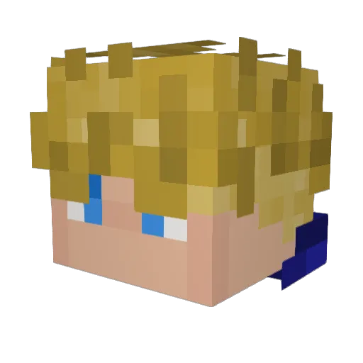 Lenny_DerBreite Minecraft avatar head, 3D render