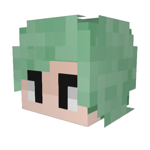 Lenny_FX Minecraft avatar head, 3D render