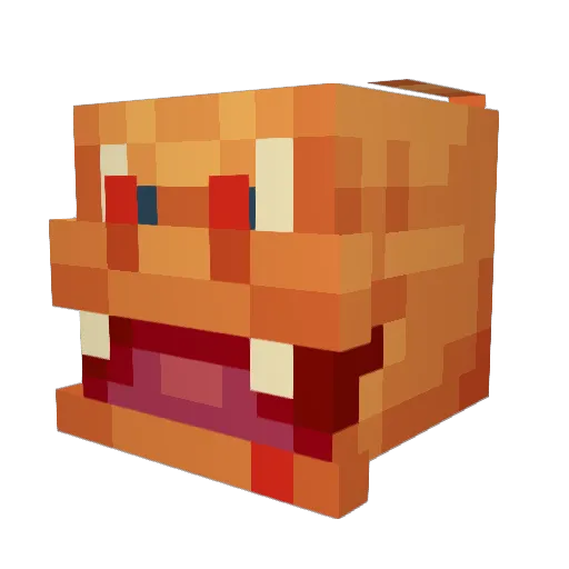 LennyderEchte Minecraft avatar head, 3D render