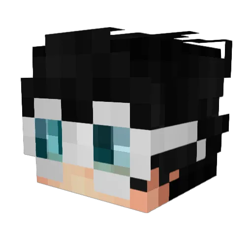 Lennzurr Minecraft avatar head, 3D render
