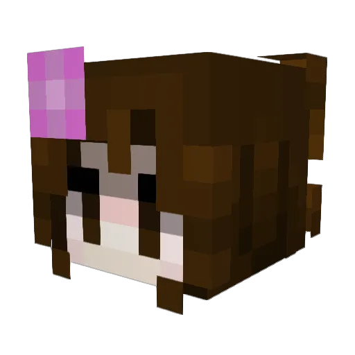 LenochodikKK Minecraft avatar head, 3D render