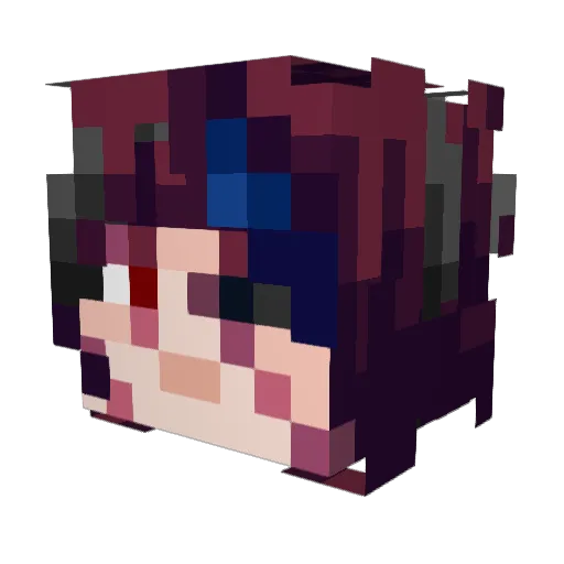 LenoraTheDL Minecraft avatar head, 3D render