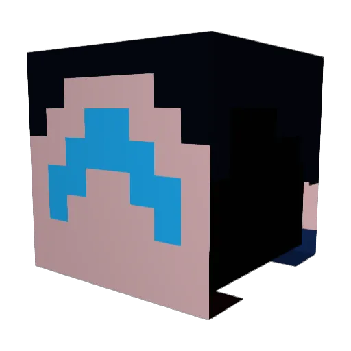 Lentadz_007 Minecraft avatar head, 3D render