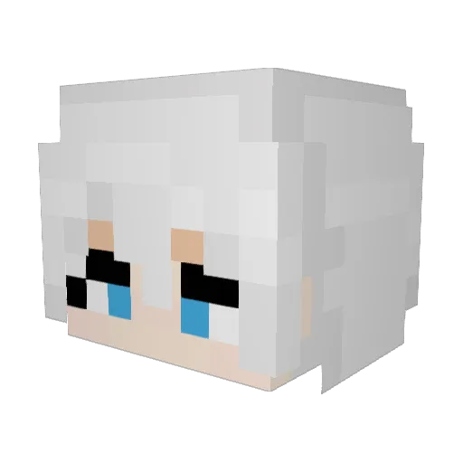 Lenteen Minecraft avatar head, 3D render
