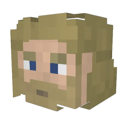 Lentlord420 Minecraft avatar head, 3D render