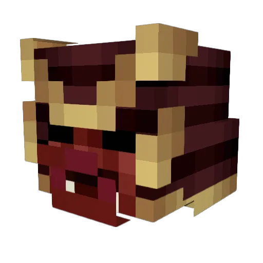 Lenux13 Minecraft avatar head, 3D render