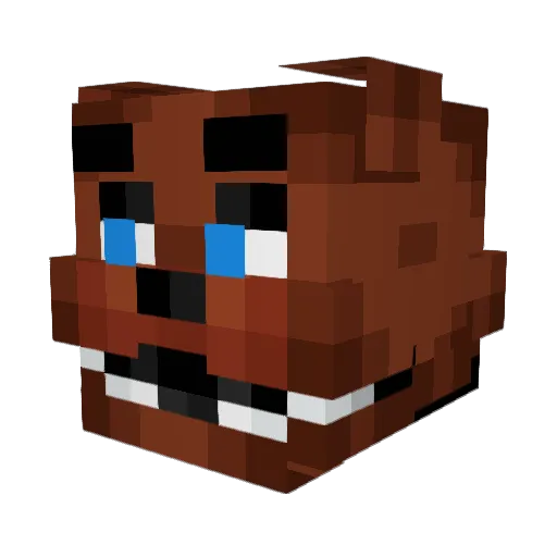 Lenvest Minecraft avatar head, 3D render