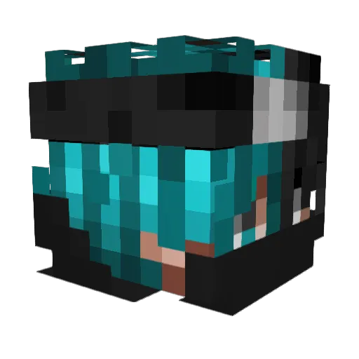 Lenx29 Minecraft avatar head, 3D render